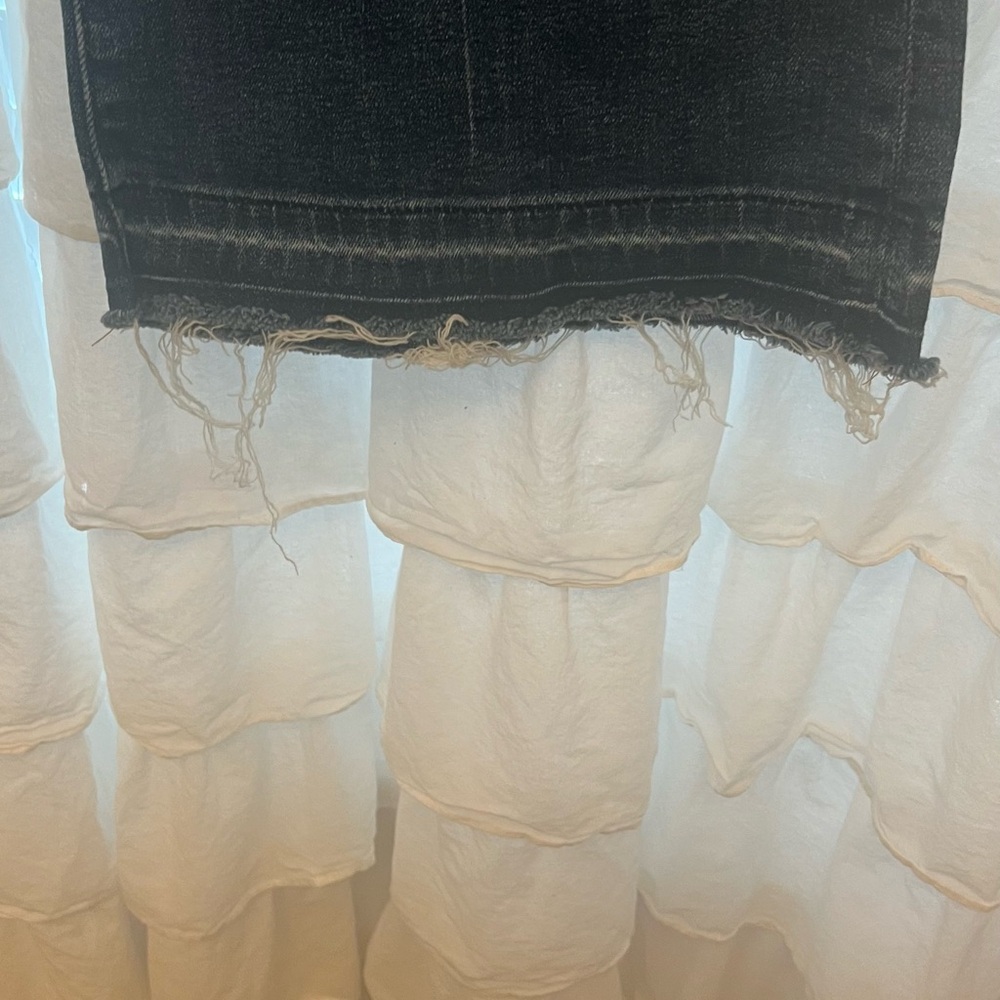 LOFT Dark Blue Flare Jeans - Picture 2 of 4